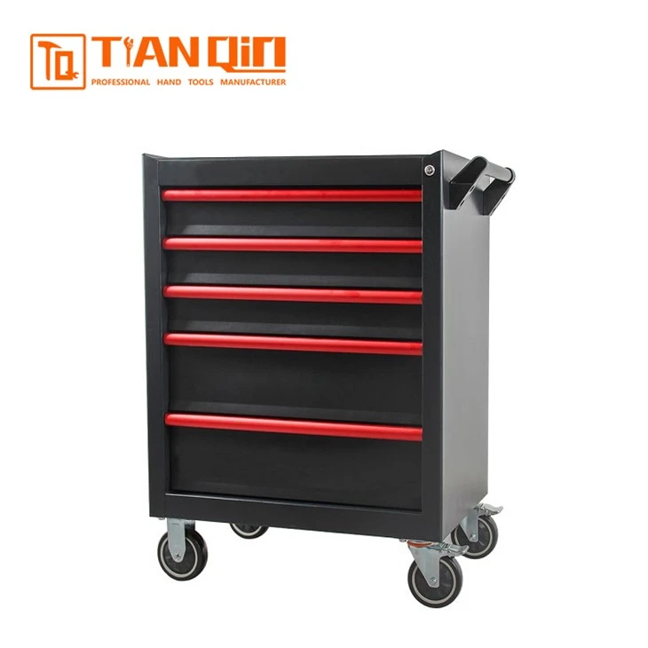 82477-Heavy-duty 5-drawer Metal Tool Cabinet